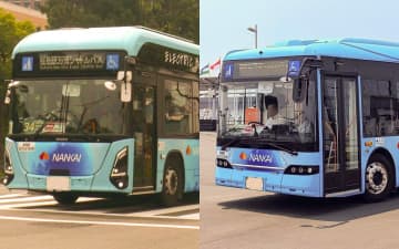 万博のEVシャトルバス、関空でランプバスに転用。いすゞとBYDの計4台