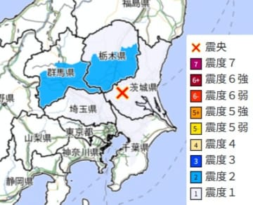 関東で地震　埼玉など広く揺れる　震源は茨城県南部　M3.5【地震情報】