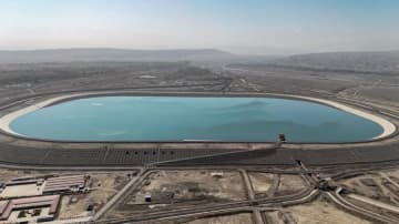 中国新疆アクト県に新たな水利施設、農地に用水供給　年内の供用開始見込む