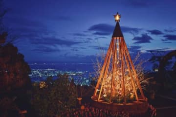 7mに巨大化！【神戸布引ハーブ園】人気No.1フォトスポット「クリスマスタワー」が圧倒的存在感に！11/8点灯セレモニー開催！