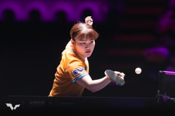 大藤沙月 先週敗れたシンガポールのエースにリベンジ！フルゲーム制し初戦突破【卓球 WTTフランクフルト】
