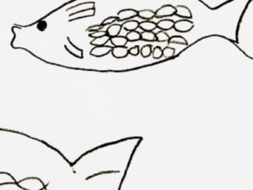 なぬ！？【小5息子が描いた魚の絵】に衝撃が隠せない！「やっぱり美味しい魚を食べ続けたいよね」