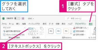 【Excel Q&A】ドーナツグラフの中央に合計値を表示するには