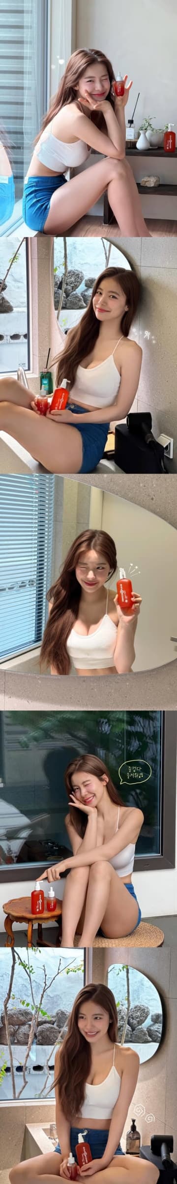 韓国チアガール、純白ブラトップのプライベートSHOTに視線釘付け！「あまりにも美しすぎ…」【PHOTO】