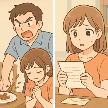 「黙って俺の言う通りにしろ！」とすぐに怒鳴る夫。翌朝、夫の机の上に置かれた手紙を見て絶句【短編小説】