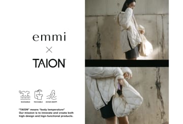 ｢emmi × TAION」別注アイテム3型が11月5日より販売開始