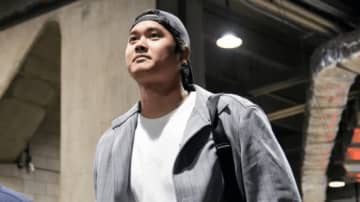 大谷翔平、“勝負のセットアップ”で球場入り　すがすがしい表情にファン「これよこれ」