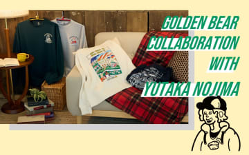 レトロPOPに金熊が変身！Golden Bear × YUTAKA NOJIMA コラボ第2弾スウェットが11/4発売！アメカジ×家族がテーマ！