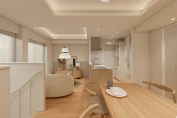 菱和パレス島津山 1階・2階｜「五反田」駅徒歩6分。商業施設や多数飲食店が近隣にあり。高台の静けさと都市の利便を手にする、島津山レジデンス。南西向き戸建て感覚のメゾネットタイプ