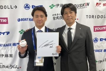 ロッテ、育成2位・髙橋快秀に指名挨拶「1日も早く支配下選手になれるよう取り組んでいきたい」