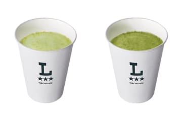 ローソン「森半」ドリンク、ミルクの甘さとマッチした「宇治抹茶ラテ」＆濃さ2倍の「濃い宇治抹茶ラテ」
