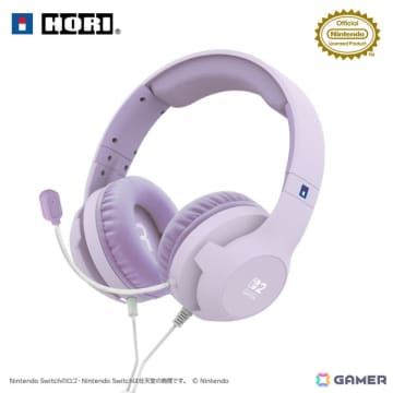 任天堂の正式ライセンス商品「ホリゲーミングヘッドセット スタンダード for Nintendo Switch 2」がパステルカラー3色とブラックの計4色で2025年冬に発売！