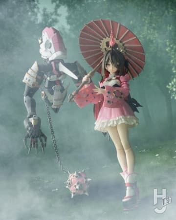 30MS「SIS-Y00 シュレミ［カラーB］」を鬼娘にカスタマイズ！30MFを使った「異形」と和傘も組み合わせて舞妓風衣装を製作【30MINUTES SISTERS】