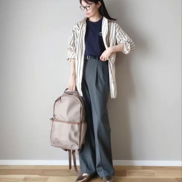 画像でわかる！ ベージュリュックのコーデ14選｜おしゃれな大人女性の画像まとめ