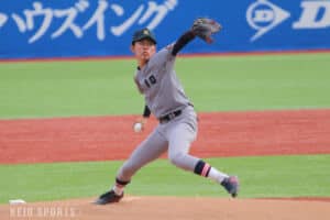 p【野球】投打が噛み合いブロック内首位通過！服部４打点＆早大打線を５投手で１失点に抑える／秋季フレッシュ早大戦　＠明治神宮野球場/p