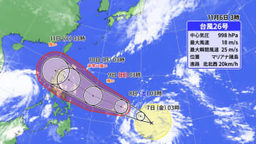 台風26号発生　週末以降は沖縄で高波などのおそれも　最新情報に注意