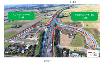 常磐道 つくばみらいスマートICは2026年秋に開業見通し。谷和原IC出口の渋滞緩和に期待