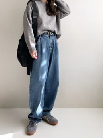 この冬は「グレーニット」が主役♡マネするだけで今っぽく決まる！おしゃれな人の着こなし大公開