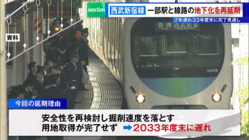 西武新宿線・中井～野方駅間の地下化を再延期　7年遅れ2033年度末に完了見通し