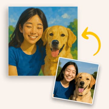 家族や友人、ペットの写真を絵画にしよう！ Paint Yours／ペイントユアーズ「カスタム数字絵画キット」