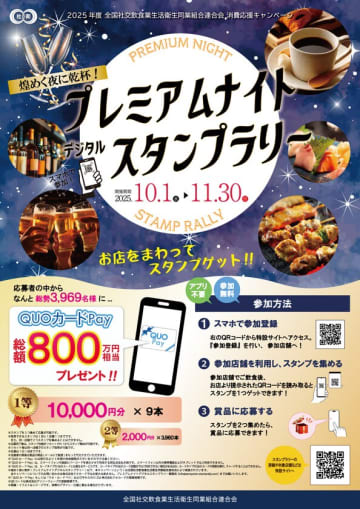 「煌めく夜に乾杯！プレミアムナイトデジタルスタンプラリー」、参加者から好評の声続々！