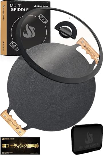 焚き火でもIHでも使える万能鉄板。JIKABI JAPAN「マルチグリドル」は釣りキャンプの主役ギア