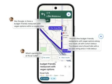 「Googleマップ」、Geminiと会話しながらナビ可能に　ハンズフリーが進化