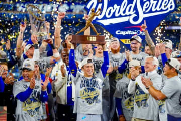 「ガンダムおるやん！」大谷翔平、山本由伸を"粋な投稿"で祝福。大リーグ公式SNSに「カッコよすぎる」