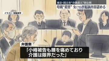 102歳母親“殺害”　71歳女が起訴内容認める　初公判