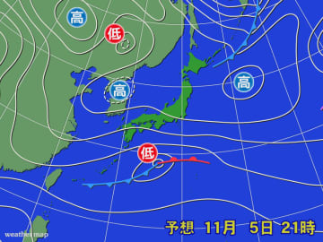 西日本から東日本の太平洋側は雲が広がりやすい状態続く