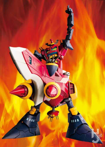 全高約33cm、前後幅約50cmという規格外の大きさ！『天元突破グレンラガン』大グレン団の母艦・ダイグレンがPOSE＋メタルシリーズで登場！内部にもこだわりのギミックが！