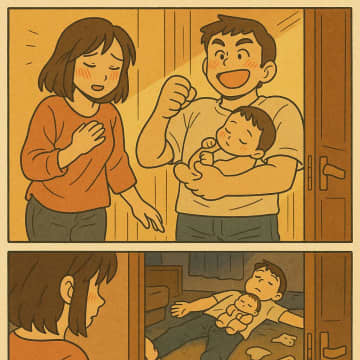 出産2ヶ月目の悲劇。「子供は俺が見るよ、遊んできな」と言った夫。帰宅したらまさかの状況に【短編小説】