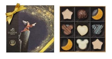 まるでミッキーマウスの魔法の輝き♪ ミッキー型の限定チョコも！ ゴディバでディズニー映画「ファンタジア」コレクション