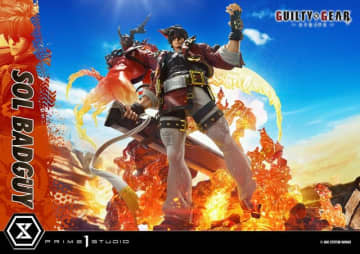 価格は約21万円、全高82cm！『ギルティギア ストライヴ』ソルが“ドラゴンインストール”状態で大型スタチュー化