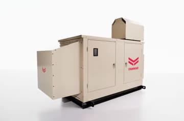 運搬・施工性を高めた非常用発電機