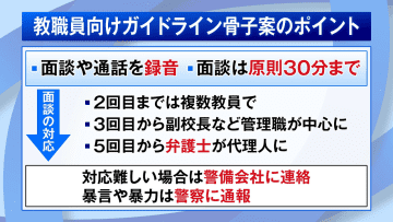 学校のカスハラ対応「面談30分」「通話含め録音」　都教委が新たな方針示す
