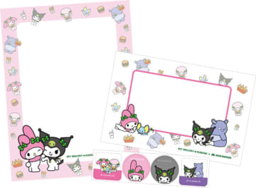マイメロディ＆クロミが「モスワイワイセット」の“おもちゃ”に！　おてがみセットなど全5種展開