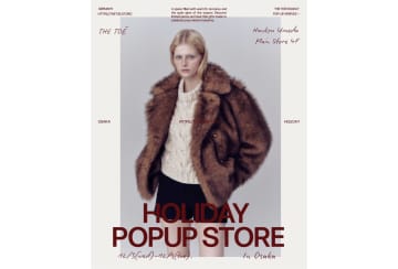 「THE TOÉ」阪急うめだ本店でHOLIDAY POPUPを12月3日より開催