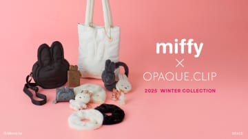 OPAQUE.CLIP、冬の「ミッフィー」コラボ発売。ふわもこトート/耳当て/ポーチ型チャームほか
