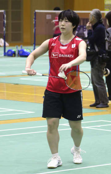 山口茜「感覚は悪くない」　バドミントン代表合宿公開