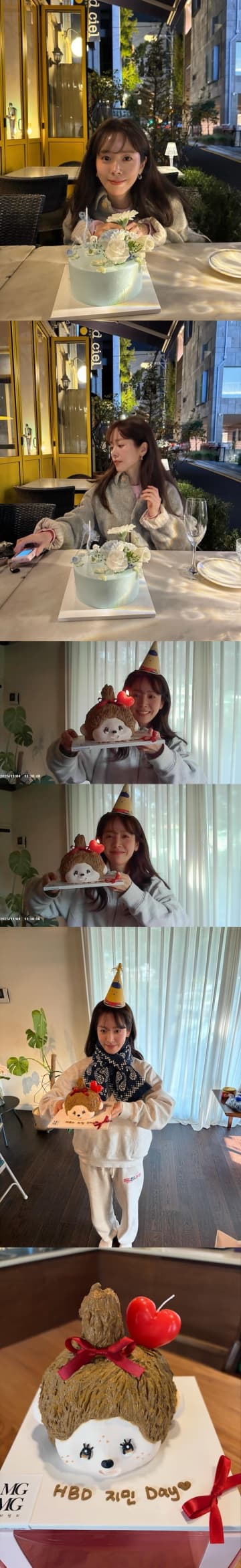 43歳になった『イ・サン』女優ハン・ジミン、誕生日ケーキを前に“幸せオーラ”全開！【PHOTO】