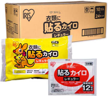 これからの季節の通勤通学や屋外作業などに! Amazonで使い捨てカイロ「ぽかぽか家族 貼るレギュラー 240枚(持続約12時間)」が税込4,880円で販売中 7枚から480枚までラインナップ