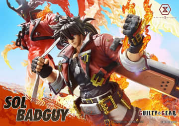 【背徳の炎が蘇る】『GUILTY GEAR -STRIVE-』ソル＝バッドガイが全高82cmの超絶スタチューで降臨！限定「不敵な笑顔」パーツ付きで予約開始！