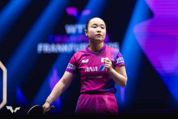 伊藤美誠 8強入り！ 過去7連勝中のヨーロッパ女王を多彩なサーブ＆レシーブで翻弄【卓球 WTTフランクフルト】