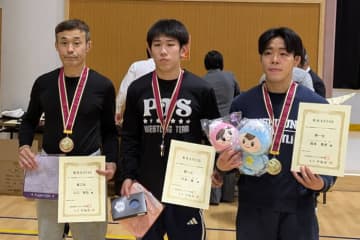 ＜レスリング＞【写真集】2025年全国社会人オープン選手権・表彰式（男子グレコローマン）