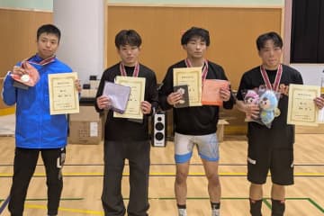 ＜レスリング＞【写真集】2025年全国社会人オープン選手権・表彰式（男子フリースタイル）