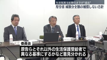 厚労省、減額分全額の補償はしない方向性示す 生活保護支給額引き下げ“違法”