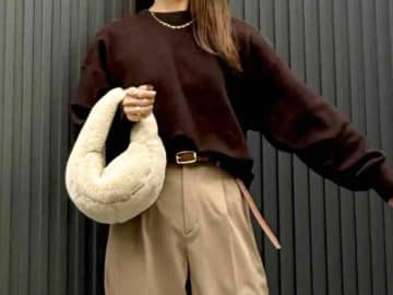 1着あると助かる！【ユニクロ】今季注目の“ブラウン”が可愛い「優秀セーター」