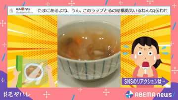 小規模マグマ…！電子レンジで温めた料理が“真空状態”になった様子に「パァンってなるの怖いよね」と共感の声