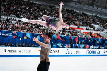 200点超えに「ええっ！」　ペアゆなすみ、驚きと自信の4位　演技後はレジェンドと交流【NHK杯】